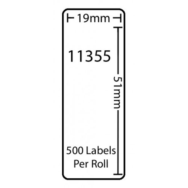 Picture of 11355 - 500 X 19mm X 51mm DYMO Compatible Labels